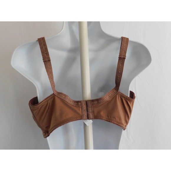 Delta Burke Taupe Bra 38DD Satin Unlined Underwire Bra Size 38DD - Picture 3 of 7